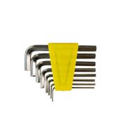 Short Allen Key Set – Standard L-Type Hex Keys in Metric/Imperial Sizes for Assembly, Machinery, Furniture and General Repair Tasks